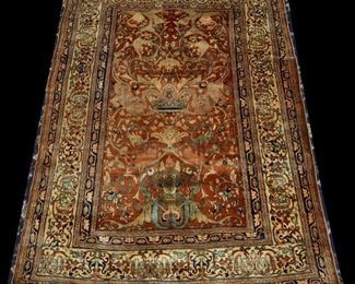 antique silk carpet