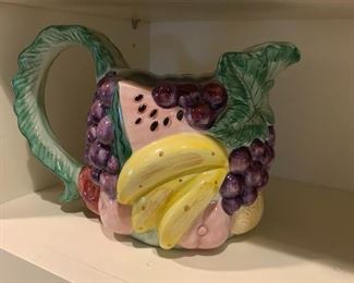 Fitz and Floyd Fruit Pitcher