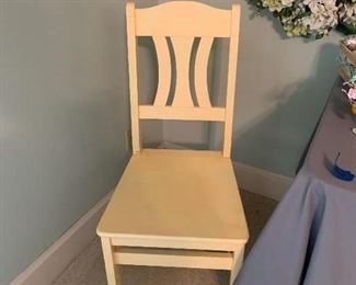 Painted Hardback Wood Chairs...We have a pair