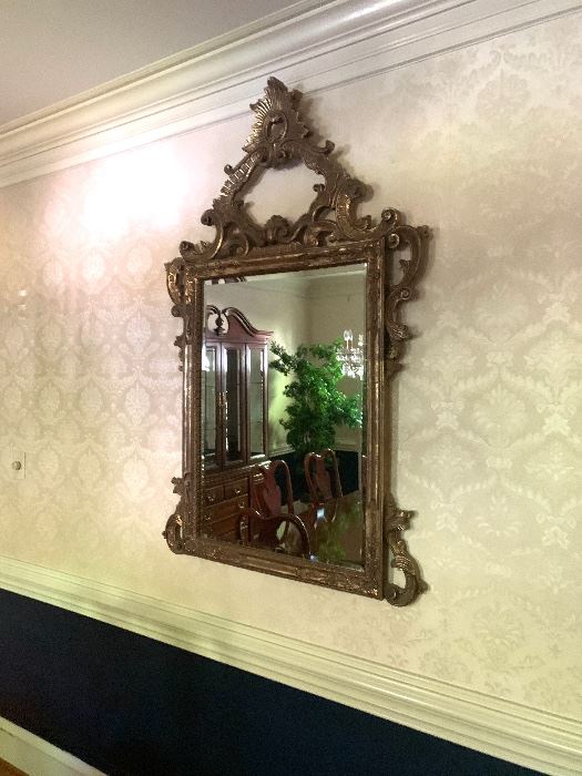 Vintage Guildwood Mirror