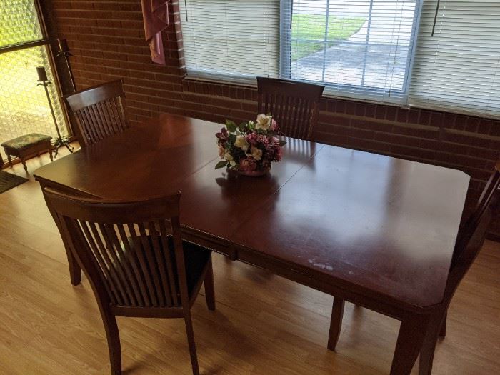 dining room table and chairs