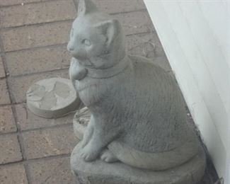 Concrete Garden Cat Statue