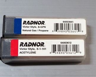 Radnor Victor Style Cutting Tips, Size 6, Qty 2