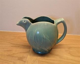 Vintage pitcher, bird motif