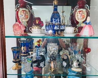 Tons of fine glassware, crystal and etc !!!!!