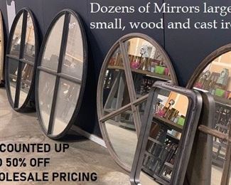 More mirrors not pictured, many sizes and styles