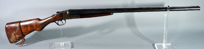 Lefever Arms Co./ Ithaca Nitro Special 12 ga Side By Side Shotgun SN# 243161, With Leather Butt Cover