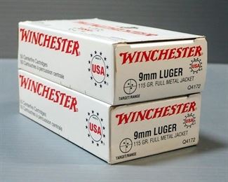 Winchester 9mm Luger Ammo, Approx 50 Rds, Local Pickup Only