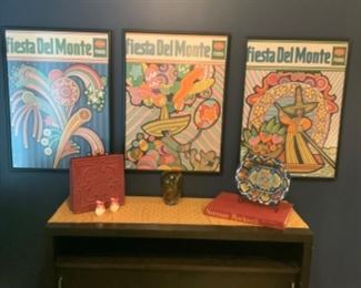Fiesta Del Monte Advertising Pictures, T. Ruth. Mexican Pottery, & West Elm Media Console