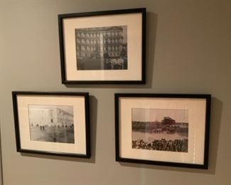 Artist’s Proof Vintage Photography of Circa 1925 Senate Office Building Washington D.C., , Circa 1880 U.S. Capitol Building & White House Old Exec. Circa 1908