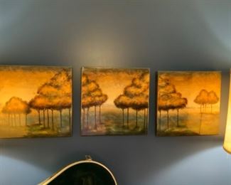 Set of 3 Glossy Trees by Eclectic Home