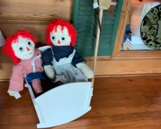 Vintage Handmade Raggedy Ann & Andy
