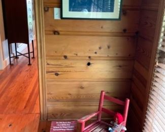 Vintage Children’s Rocker & Step Stool