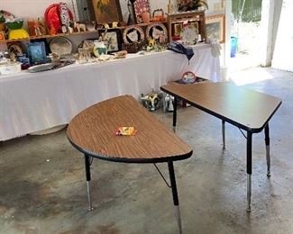 Vintage School With Metal Legs