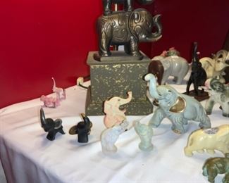 Sabino Glass Elephants & Antique Elephant Bottle Opener