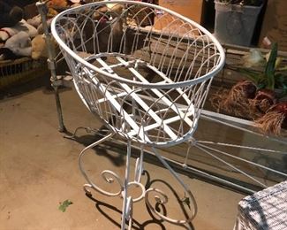 Wrought iron plant stand 