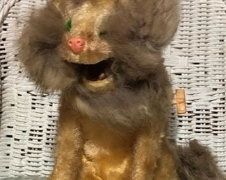 Mohair wind up lion