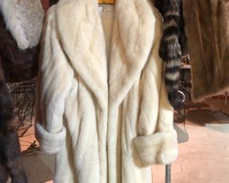 Full length fur coat 