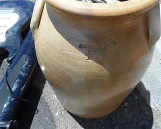Large clay pot detail