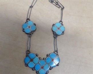 turquoise sterling necklace