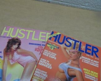 Retro Hustler magazines