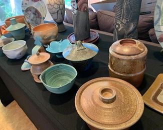 Artist made ceramic collection 