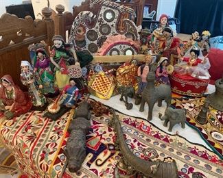 Kutch: Banjara: Shisha: Rajastan: Dokra metal sculptures: dolls representing various Indian tribal regions