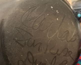 Signature on bottom on previous Native American pot