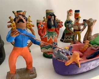 Vintage Mexican folk pottery 