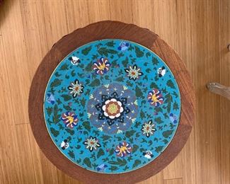 Chinese cloisonné table top