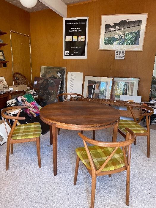 Designed by Henning Kjaernulf, these 4 Bruno Hansen teak chairs are ALL ORIGINAL and in excellent condition! W/ original receipt. Model 225.