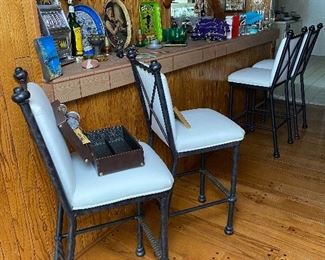 Iron Bar stools 
