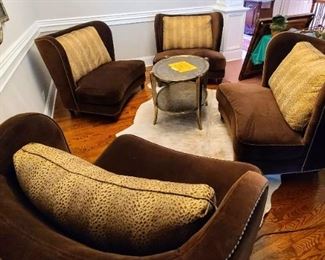 Four Precedent custom lounge chairs $450 each