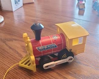 Vintage Fisher-Price toy train 1/2