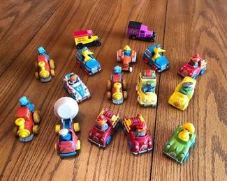 Sesame Street metal toy cars