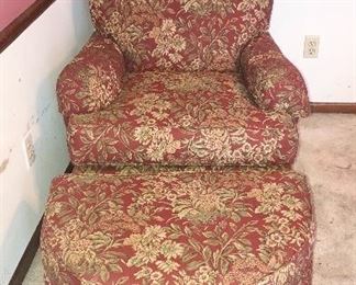 Park Place Furniture armchair with ottoman 1/2