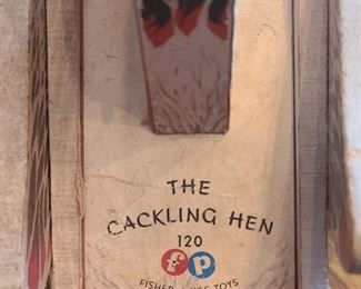 Vintage Fisher-Price "The Cackling Hen" toy 2/2