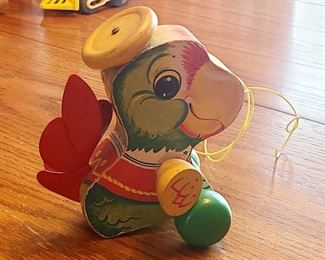  Vintage Fisher-Price Parrot toy 1/2