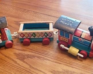 Vintage Fisher-Price "Huffy Puffy" train toy