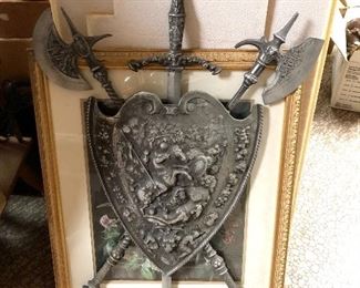 Medieval Style Weapons Wall Decor