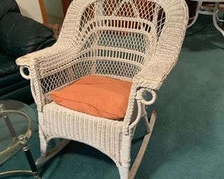 Wicker Front Porch Rocker
