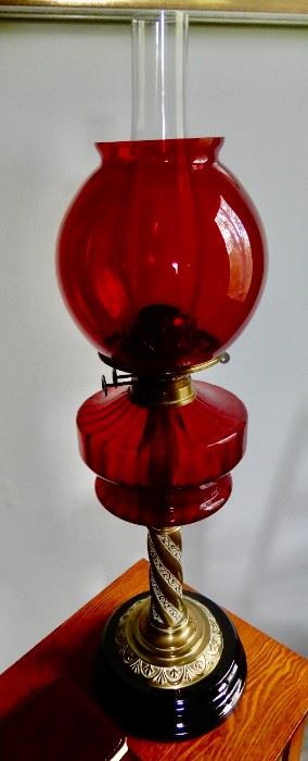 Antique nonelectric lamp