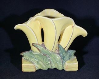 McCoy yellow floral vase