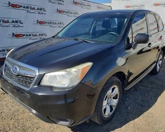 225	

2014 Subaru Forester. CURRENT SMOG
Year: 2014
Make: Subaru
Model: Forester
Vehicle Type: Multipurpose Vehicle (MPV)
Mileage: 122,098 Plate:
Body Type: 4 Door Wagon
Trim Level: 2.5i
Drive Line: AWD
Engine Type: B4, 2.5L; DOHC
Fuel Type: Gasoline
Horsepower:
Transmission:
VIN #: JF2SJAAC8EH556054
