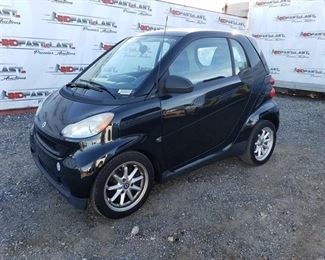 2009 Smart Fortwo
CURRENT SMOG Year: 2009
Make: smart
Model: fortwo
Vehicle Type: Passenger Car
Mileage: 30460
Plate: 6GIW722
Body Type: 2 Door Coupe
Trim Level: Pure; Passion Coupe
Drive Line: RWD
Engine Type: L3, 1.0L (61 CID); DOHC
Fuel Type: Gasoline
Horsepower:
Transmission:
VIN #: Wmeej31x99k228243
Doc Fee:  $70
Smog:  $60
DMV Registration Fee:  $257