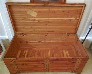 inside of Cedar Chest