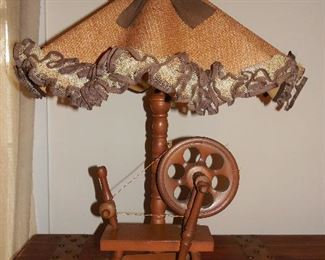 Unique Spinning Wheel Lamp