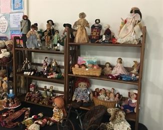 Dolls- vintage Raggedy Ann & Andy, Strawberry Shortcake, foreign dolls....so much more!
