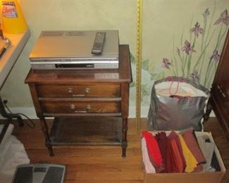 Table and vcr