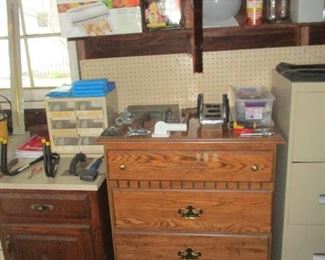 DRESSER AND CABINET